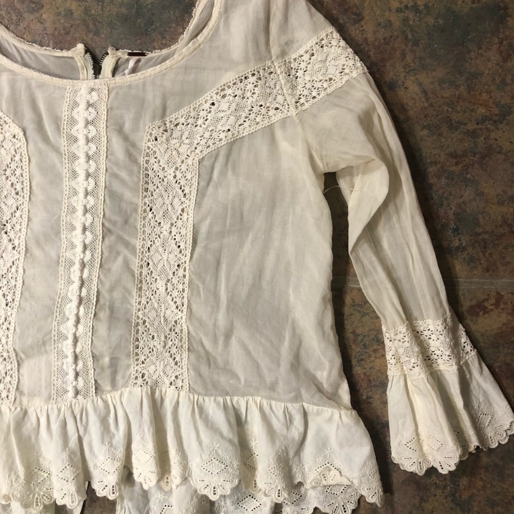 HP💫 [free people] Small Long Sleeve Boho Top - Picture 3 of 7
